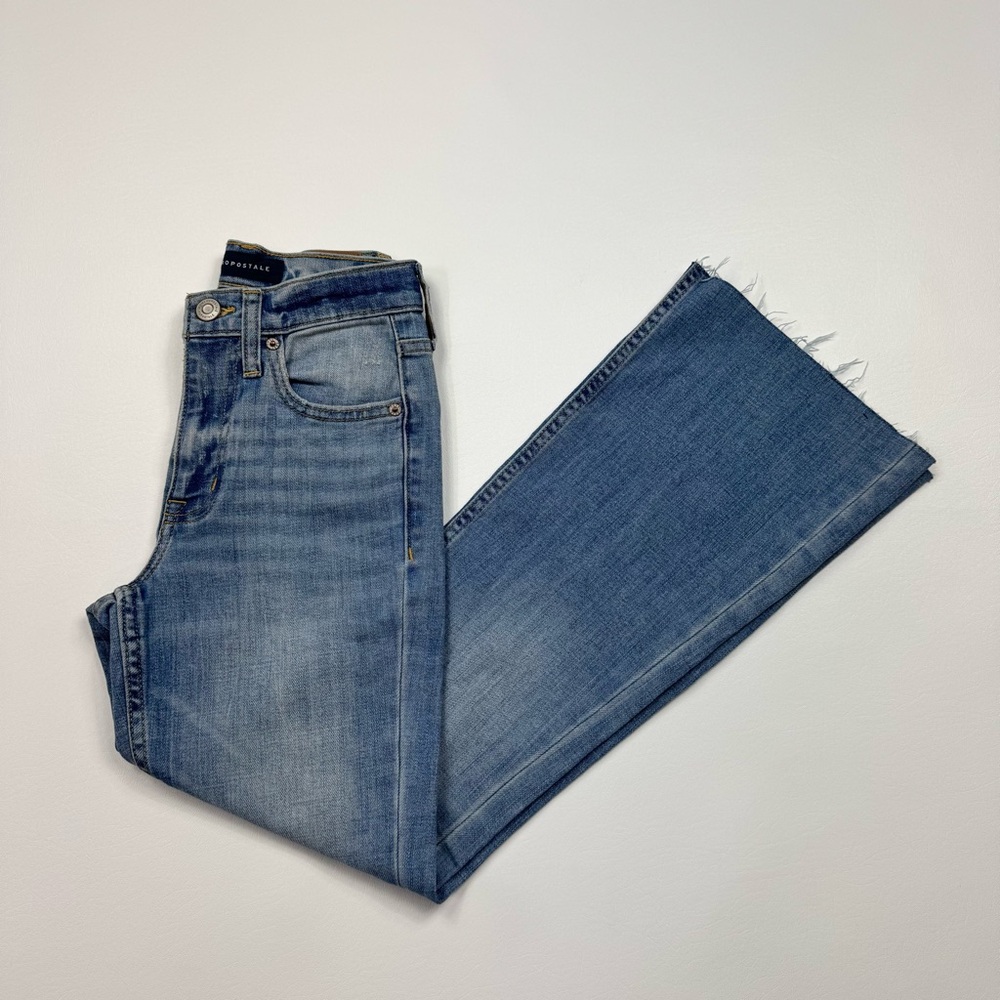 Women’s Aéropostale High Rise Flare Denim Blue Jean Size 000